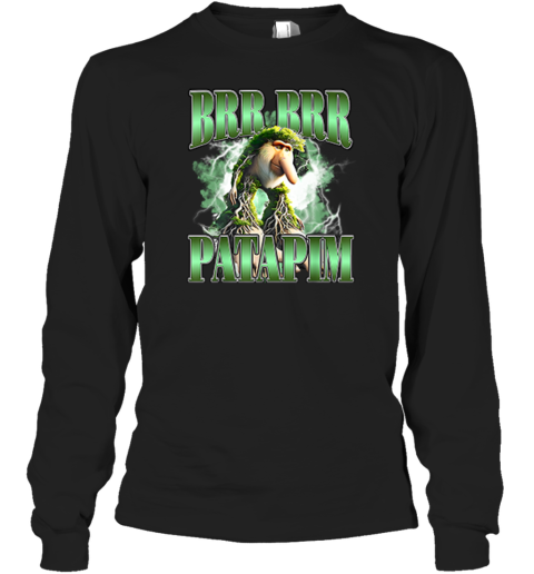 Brr Brr Patapim Italian Brainrot Meme Long Sleeve T Shirt