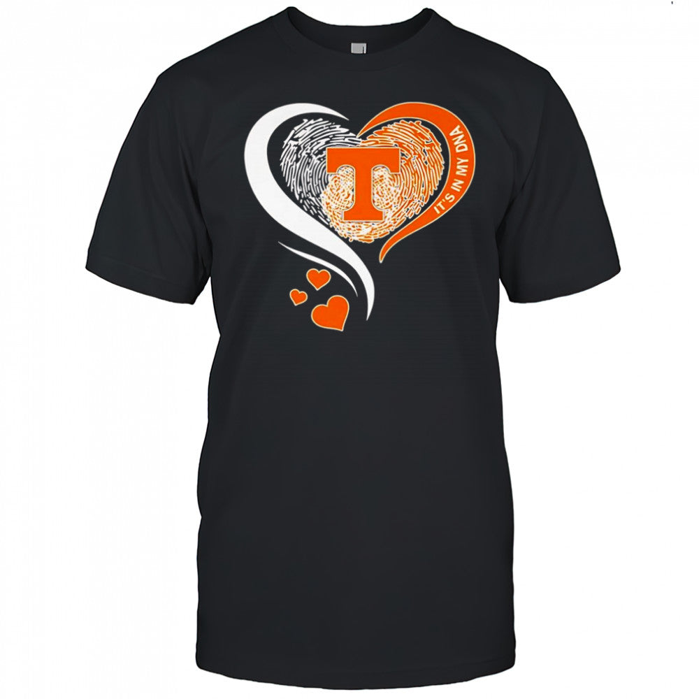 Fingerprint heart it’s in my DNA Tennessee Volunteers shirt