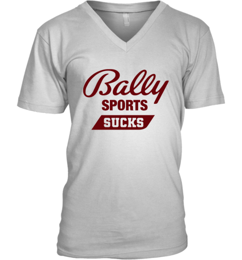 Bally Sports Sucks V Neck T Shirt