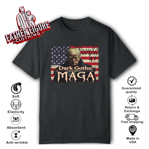 Dark Gothic Maga Trump We People 45 47 T Shirt