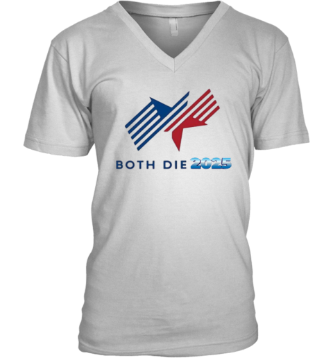 Both Die 2025 Logo V Neck T Shirt