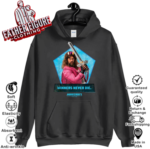 A Minecraft Movie Winners Never Die Garrett The Garbage Man Hoodie