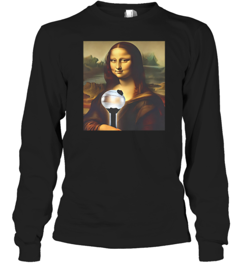 Bts J Hope Mona Lisa Holding Army Bomb Long Sleeve T Shirt