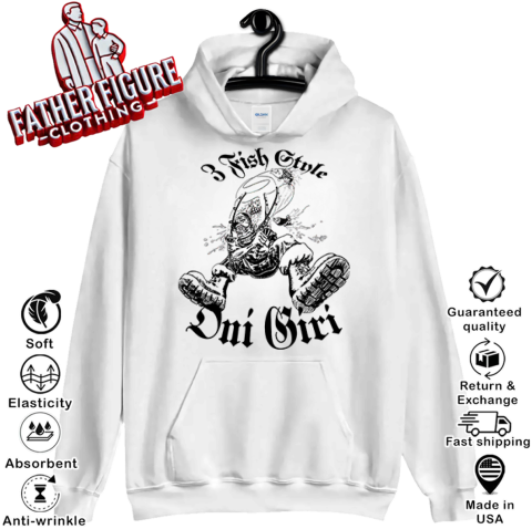 3 Fish Style Oni Giri Hoodie