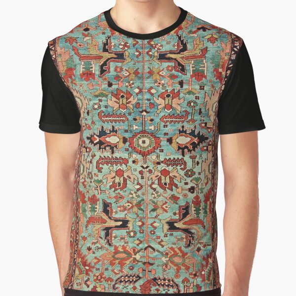 Antique Heriz Persian Carpet Print Graphic T-Shirt for Sale by bragova