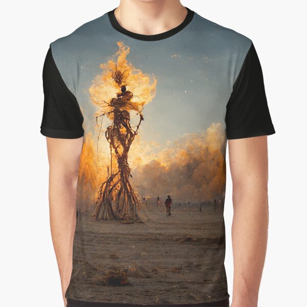 Burning Man Graphic T-Shirt for Sale by WanderLost801