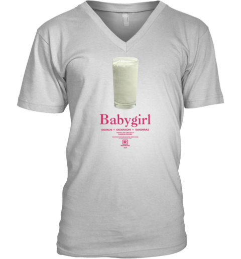 Babygirl Nicole Kidman Milk Drinking V Neck T Shirt