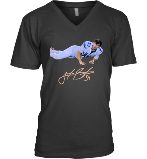 Detroit Lions Kicker Jake Bates Meme V Neck T Shirt