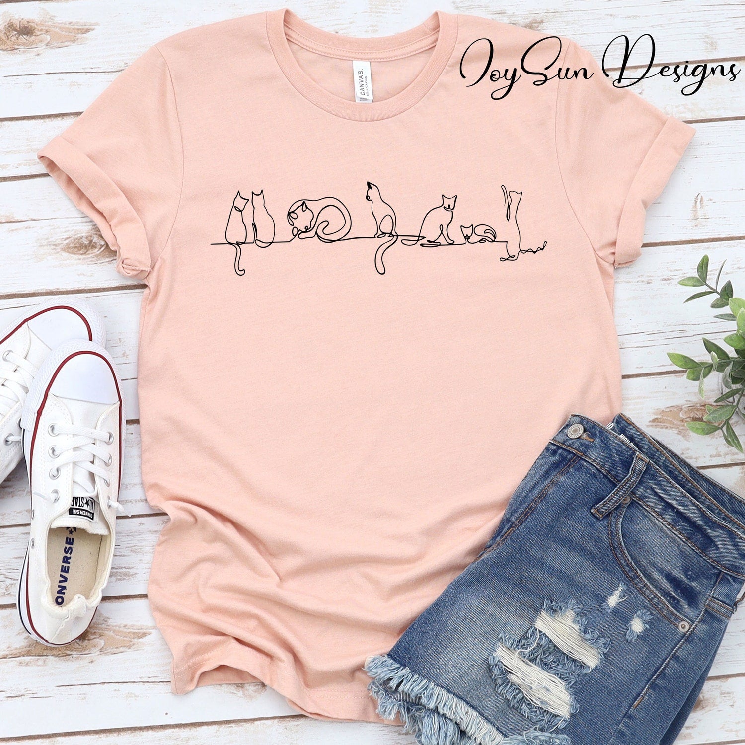 Love Cat Shirt, Cat line Shirt, Animal Lover T-shirt, Pet Love Shirt | Cat Shirt | Cute Cat T-shirt | Gift Shirt | Love Shirt. Cat tshirt