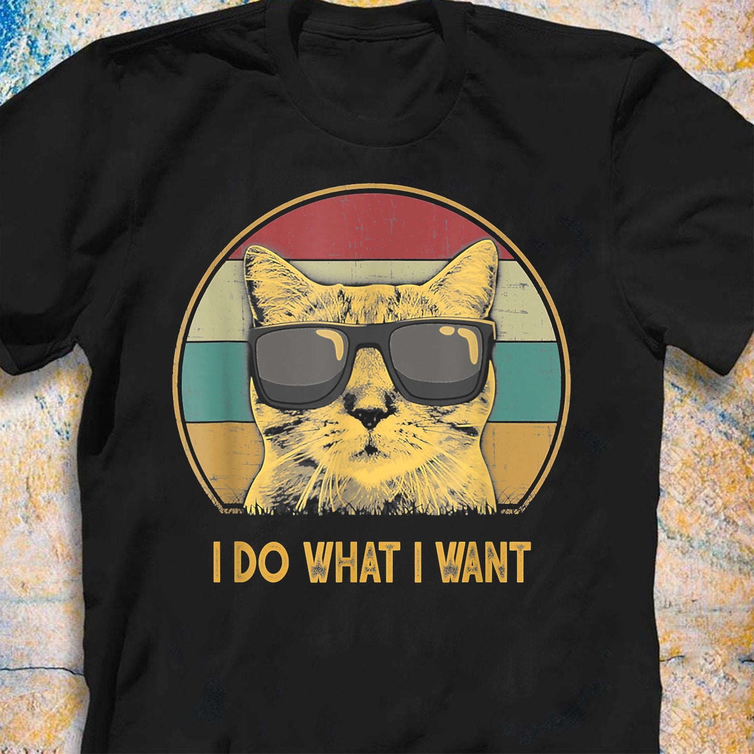 Retro I do what I want Cat Funny Cat Lover T-Shirt - Gift for Cat Lovers - Funny Cat Shirt - Cat Shirt For Women - Cat Shirt