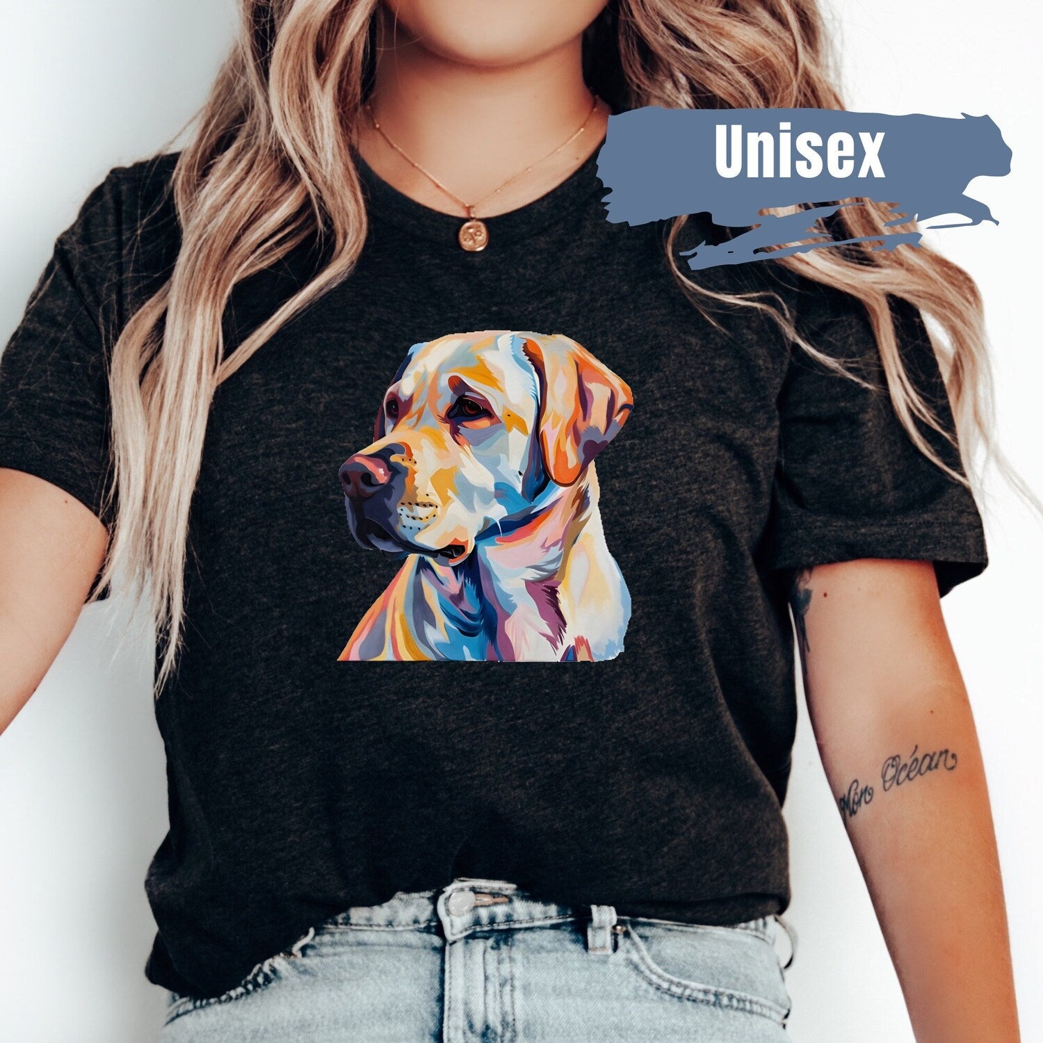 Cute Labrador Retriever Vibrant Color Shirt | Dog Lover Gift | Labrador Mom T Shirt | Chocolate Lab | Dog Mom T-Shirt | Yellow Lab | Pet Tee