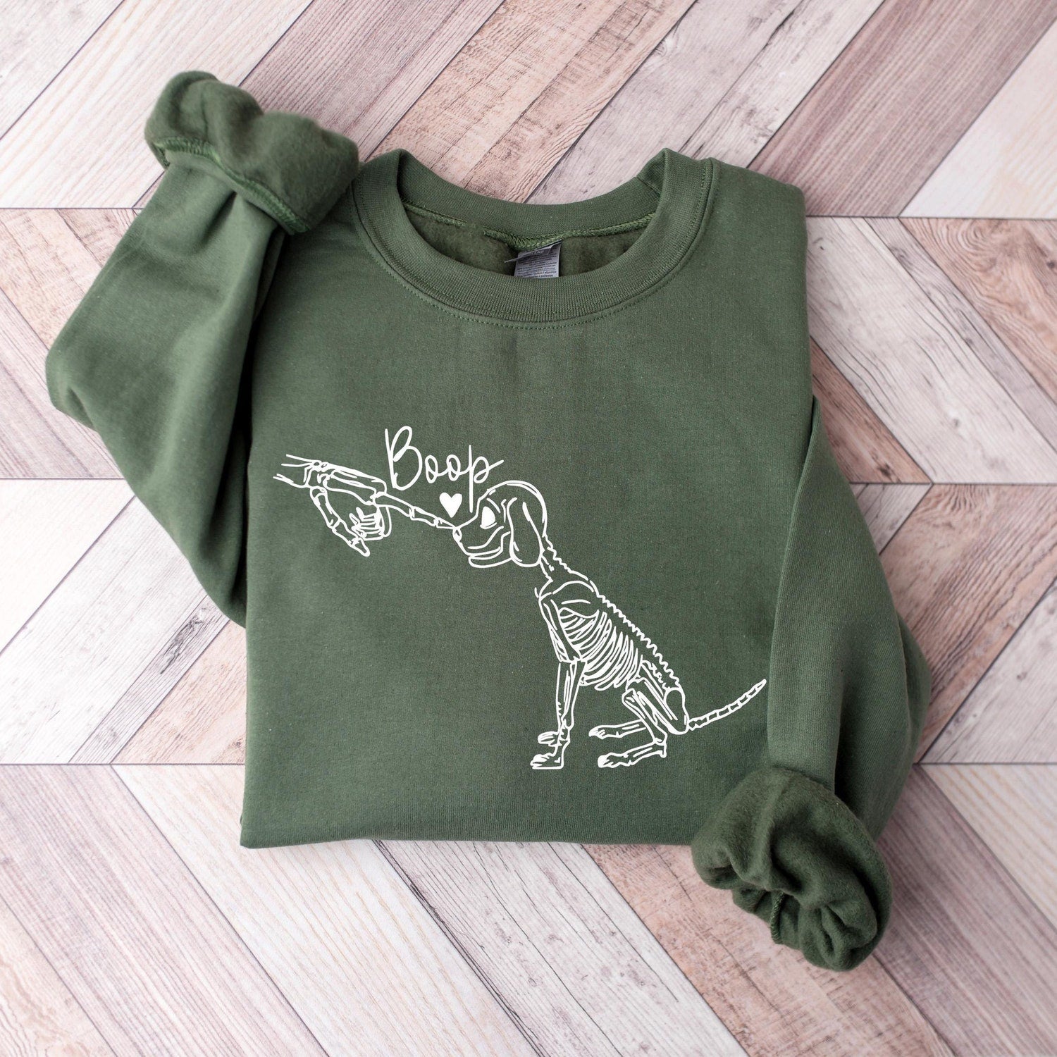 Dog Boop Halloween Sweatshirt, Dog Skeleton Sweatshirt, Spooky Dog Hoodie, Dog Skeleton Shirt,Funny Dog Shirt,Dog Lover Gifts,Dog Mom Shirt