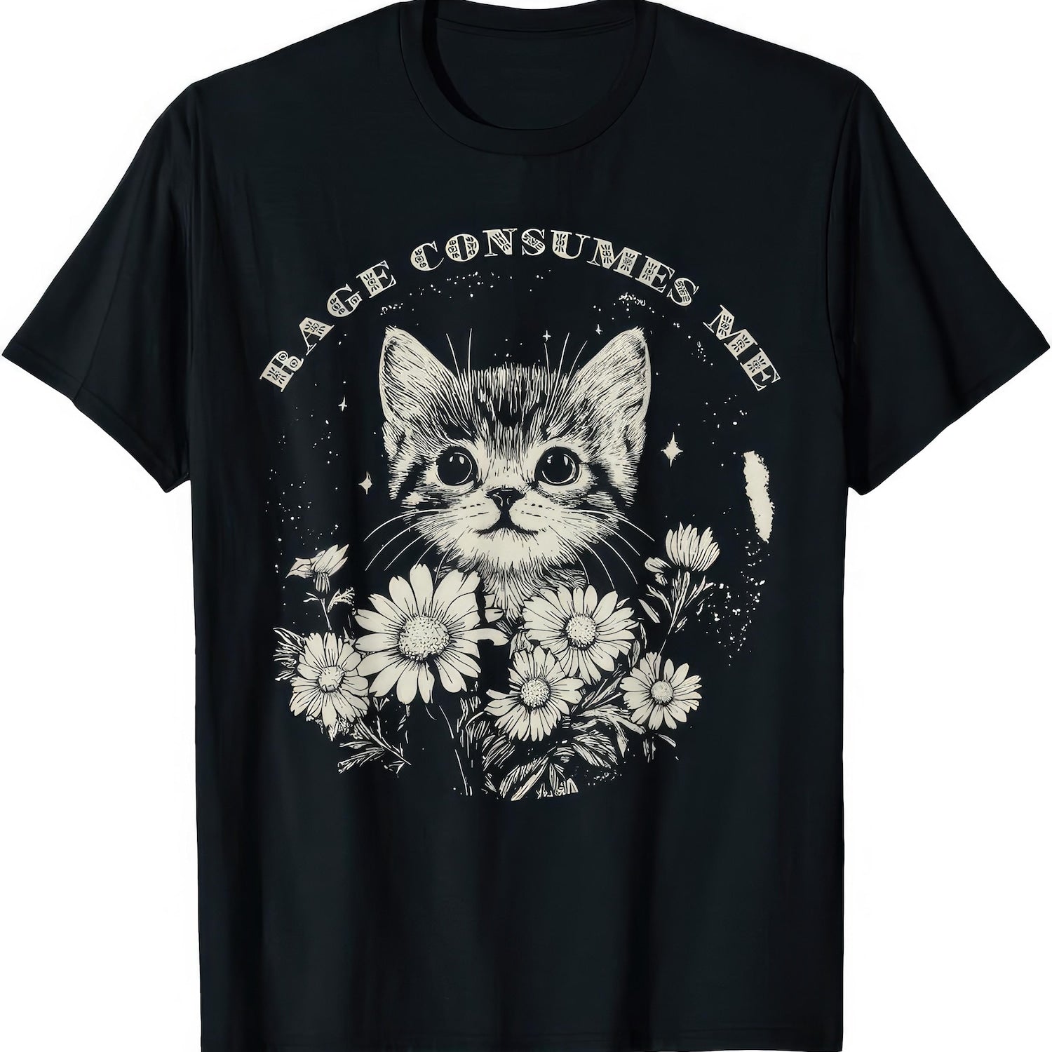 Rage Consumes Me Funny Cat Humour Cat Lover T Shirt