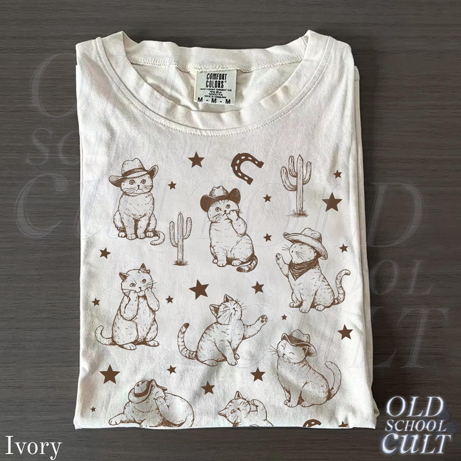 Cowboy Cats And Kittens Western Cowboy Vintage T-Shirt, Retro 90s Cowgirl Desert Shirt, Funny Ranch Cat T Shirt, Cat Lovers Gift, Unisex Tee