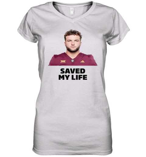 Cam Skattebo Saved My Life Women039S V Neck T Shirt