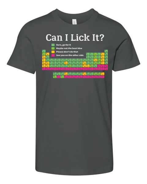 Can I Lick It Periodic Table Premium Youth T Shirt