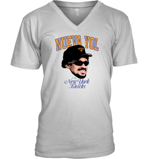 Bad Bunny Nuevayol Knicks Benito Fan New York Knicks V Neck T Shirt
