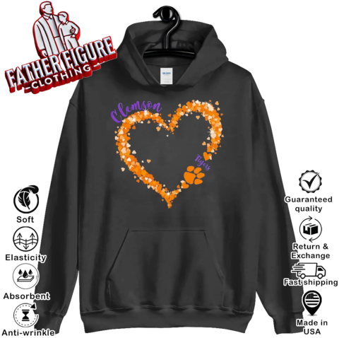Clemson Tigers Pride Big Hearts With The Tigers Logo Hoodie