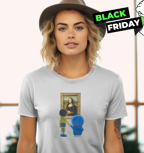 Doraemon Meets The Louvre Women039S T Shirt