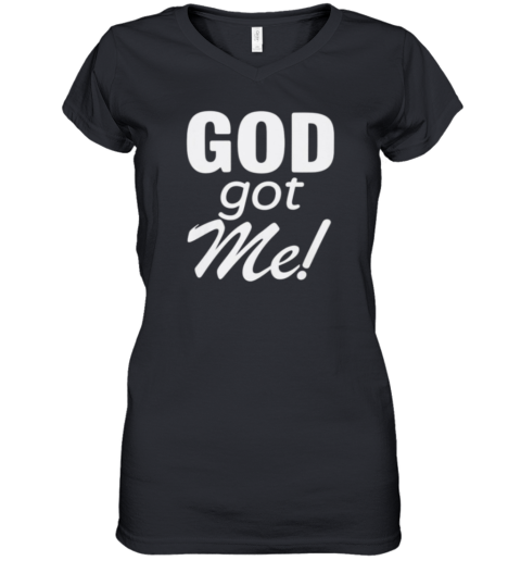 Doordash Driver God Got Me Women039S V Neck T Shirt