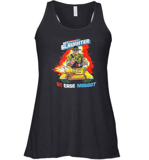 At Ease Maggot Slaughter Racerback Tank