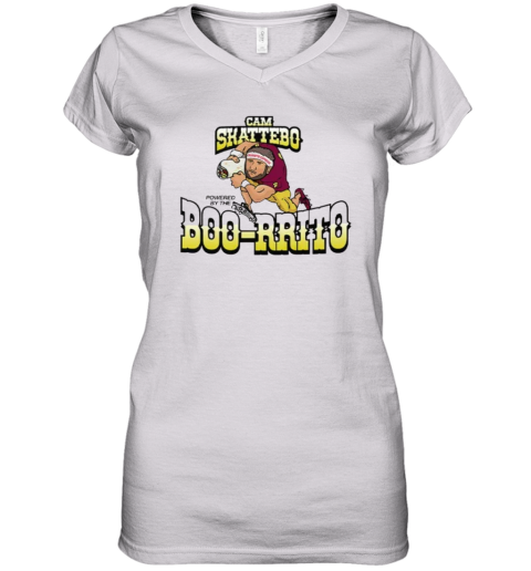 Cam Skattebo Powered By The Boo Rrito Women039S V Neck T Shirt