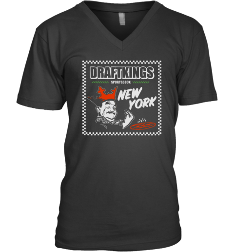 Draftkings New York Sportsbook V Neck T Shirt