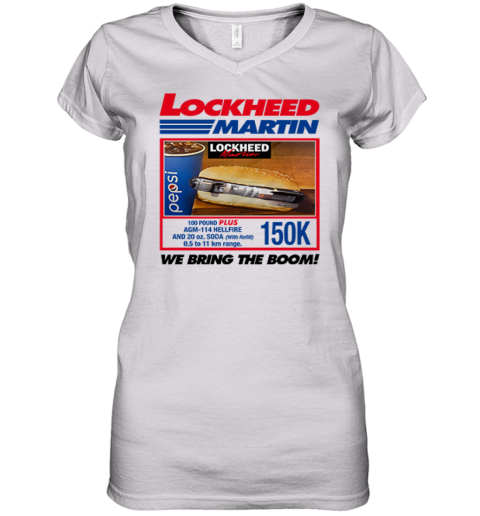 Costco Lockheed Martin We Bring The Boom Women039S V Neck T Shirt