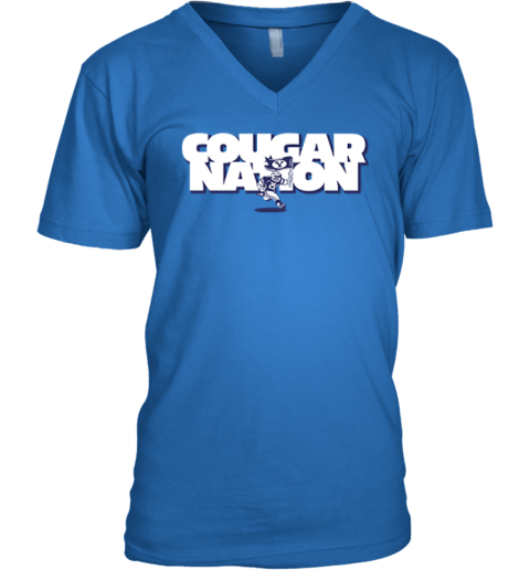 Cougar Nation Byu V Neck T Shirt