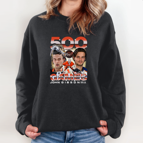 Anaheim Ducks John Gibson 500 Games Sweatshirt