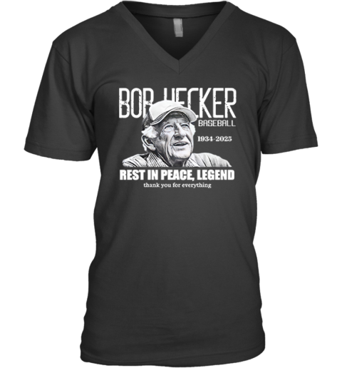 Bob Uecker 1934 2025 Rest In Peace Legend V Neck T Shirt