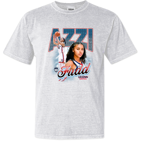 Azzi Fudd Uconn Basketball Dyed Heavyweight T Shirt