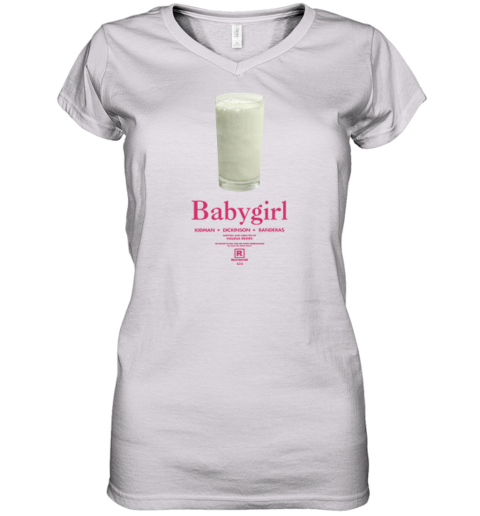 Babygirl Nicole Kidman Milk Drinking Women039S V Neck T Shirt