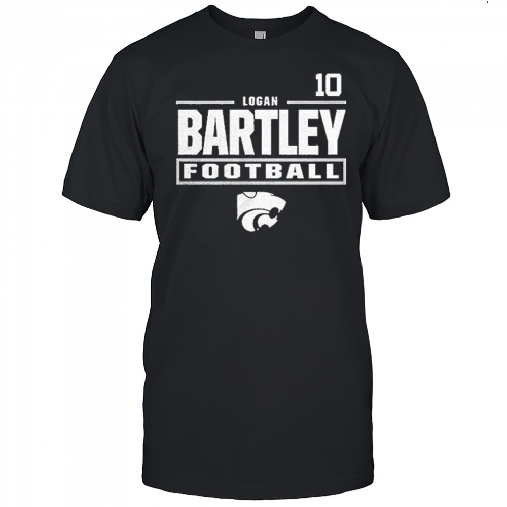 Logan Bartley Kansas State Wildcats Nil Stacked Box Player Special Shirt