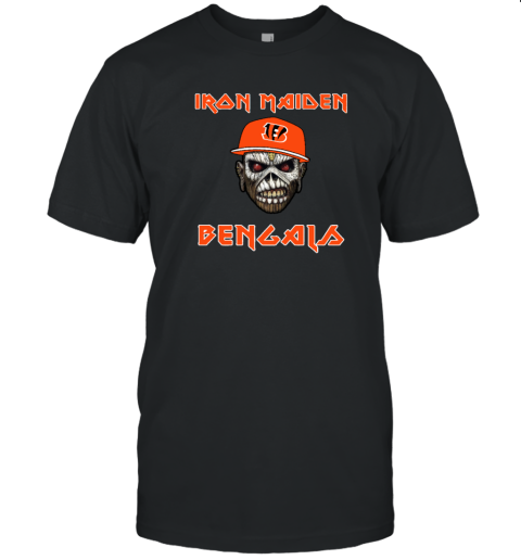 Cincinnati Bengals Iron Maiden Rock Band Music T Shirt