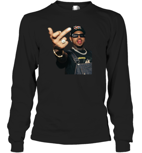 Chris Brown Middle Finger Long Sleeve T Shirt