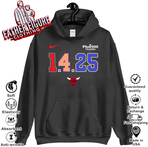 Chicago Bulls 1 4 25 Warmups Hoodie