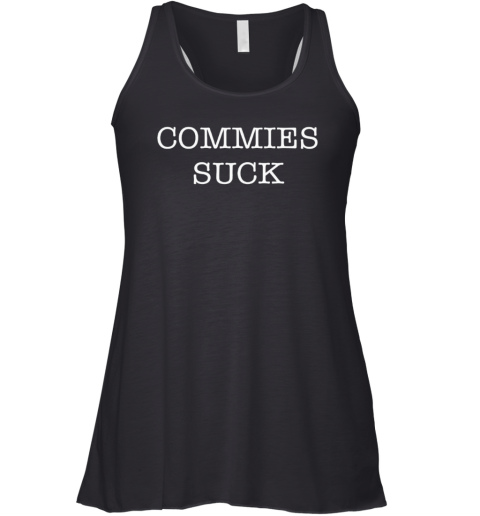 Bruce Ballou Wearing Commies Suck Racerback Tank
