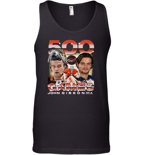 Anaheim Ducks John Gibson 500 Games Tank Top
