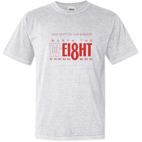 Aberdeen Fc Scottish Cup Winners 2025 Dyed Heavyweight T Shirt