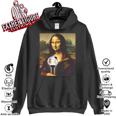 Bts J Hope Mona Lisa Holding Army Bomb Hoodie