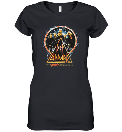 Def Leppard Women039S V Neck T Shirt