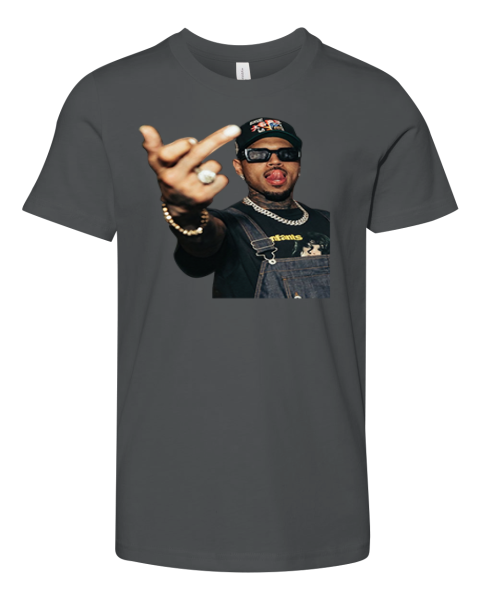 Chris Brown Middle Finger Premium Youth T Shirt