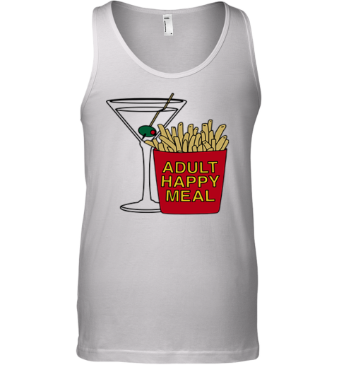 Adult Happy Meal Martini And Fries Tank Top