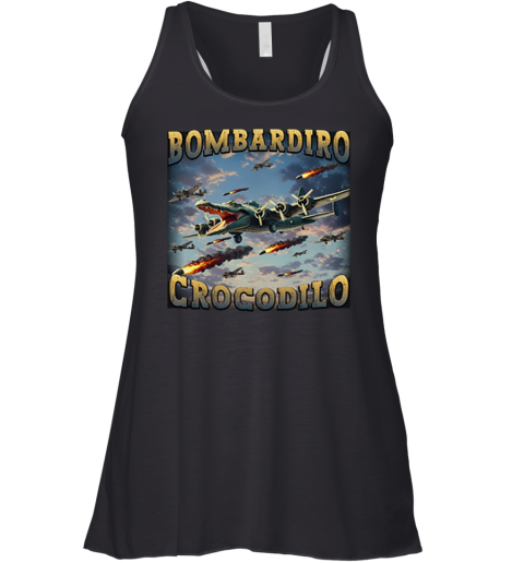 Bombardiro Crocodilo Racerback Tank
