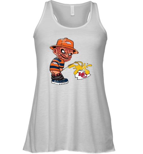 Denver Broncos Freddy Krueger Piss On Kansas City Chiefs Racerback Tank