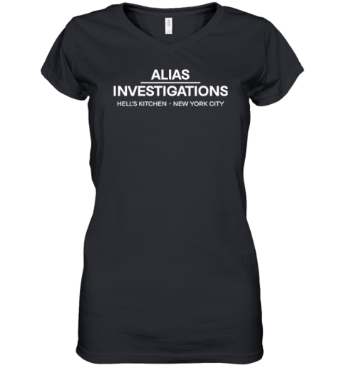 Alias Investigations Hell039S Kitchen New York City Women039S V Neck T Shirt