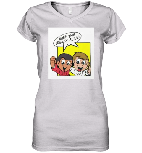 Ayrton Senna Keep The Legacy Alive Senninha Women039S V Neck T Shirt