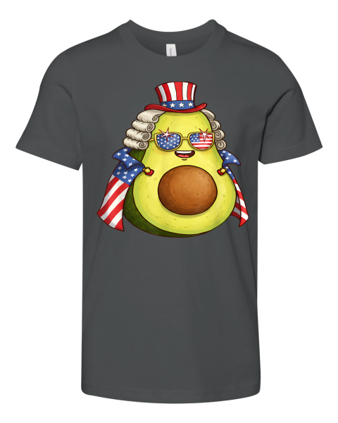 Cute Avocado American Flag Cape 4Th Of July America Usa Premium Youth T Shirt