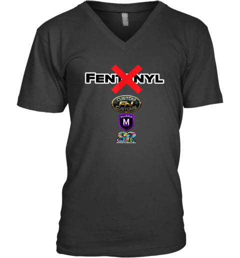 Awareness Collaboration Fentanyl V Neck T Shirt